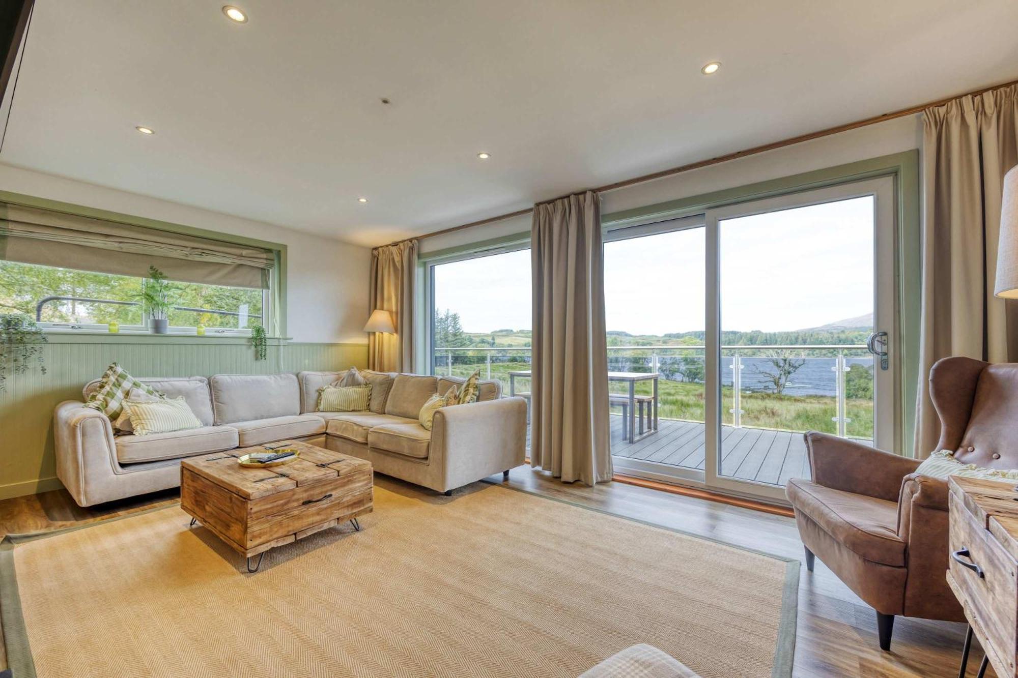 New Build Lodge With Stunning Views Of Loch Awe Hayfield  Exterior photo